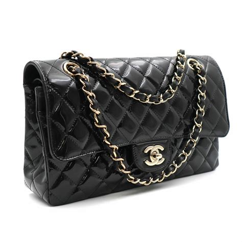 chanel all black classic bag|Chanel black bags classic quilted.